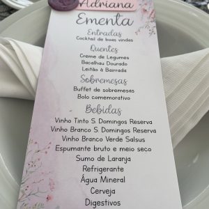 Menu/Ementa com nome