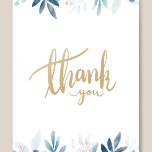 Cartões de agradecimento